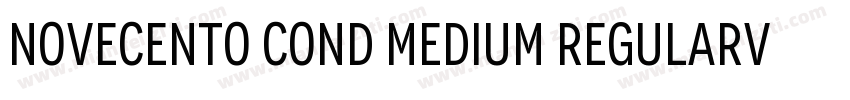 Novecento Cond Medium RegularVersio字体转换